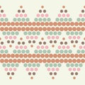 Polka dot seamless pattern. The shapes of large and small dots. Geometric background. Dots, circles and buttons. Royalty Free Stock Photo